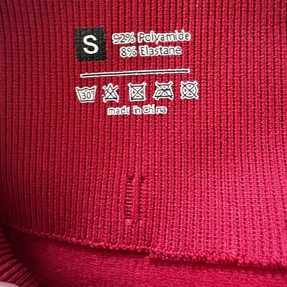 Amazon Essentials Red Ribbed Two-Piece Set - Picture 2 of 4